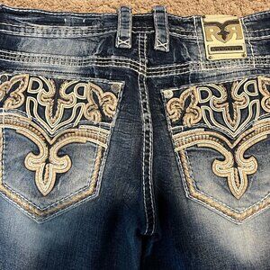 MEN Rock Revival Slim Boot 36